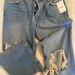 Free people high button jeans
